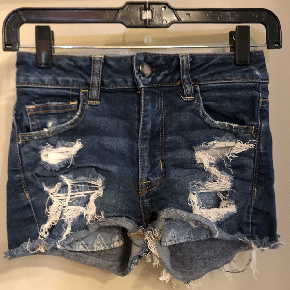 American Eagle Distressed Jean Shorts